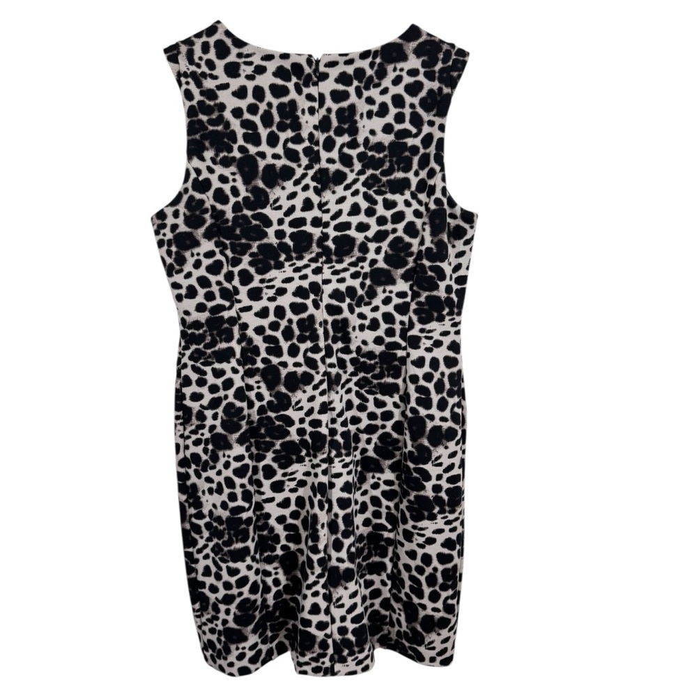 JLO Jennifer Lopez Animal Print Dress Sz 16 Office Siren Mob Wife Indie Sleaze - Picture 5 of 12